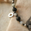 North Star silver charm detail on Polaris bracelet